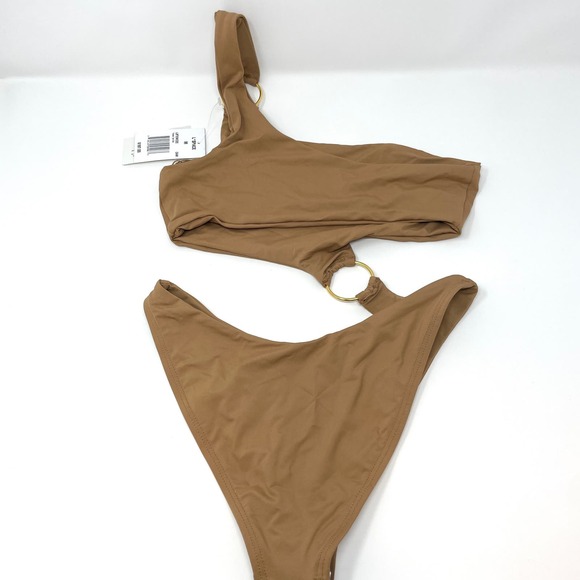 L*SPACE X Tessa Brooks Tessa One Piece Swimsuit In Camel Size Medium New - Picture 6 of 11